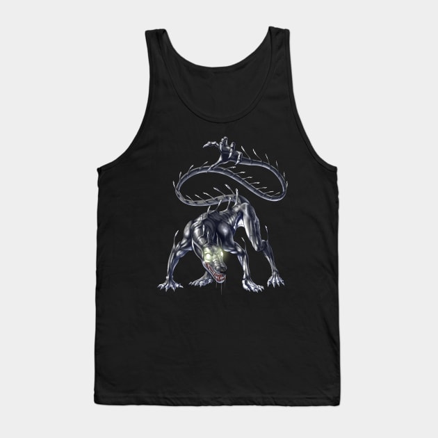 Aztec Mythical Creature Ahuizotl Tank Top by underheaven